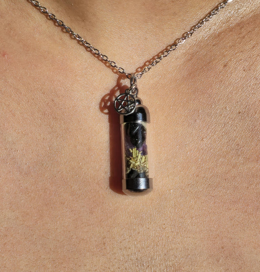 Mini Protection Spell Jar Necklace
