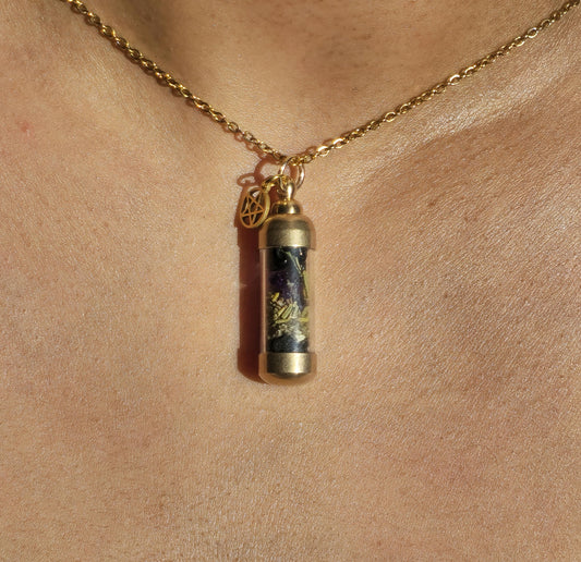 Mini Protection Spell Jar Necklace